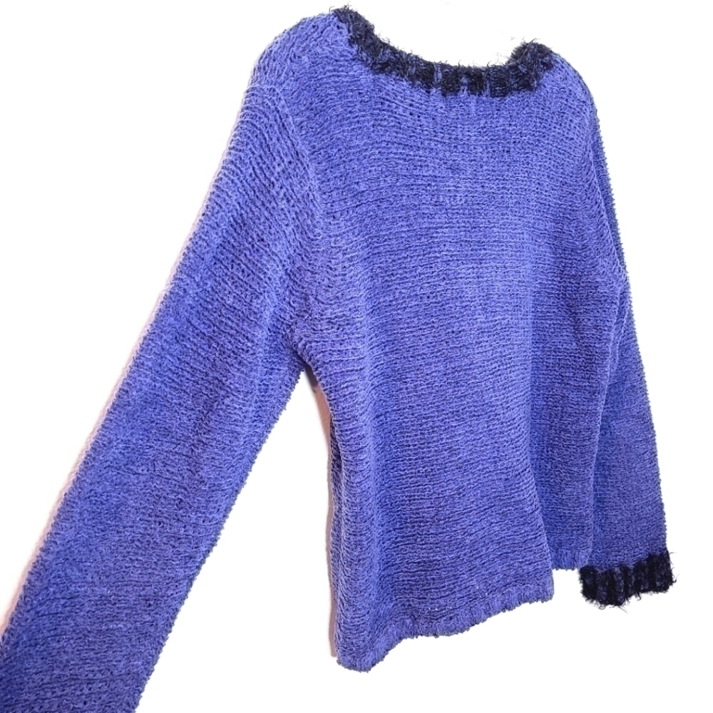 VINTAGE sigrid olsen sport women's m wool blend pullover long sleeve sweater - Picture 12 of 13